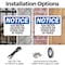 Signmission Gas Meter Located On Other Side Of Fence, 10 in W x Rectangle, Plastic OS-2PACK-NS-P-710-L-13008 - alternate 2
